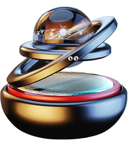 Airplane Car Accessory Solar Powered Airplane Car Decor - Rotating