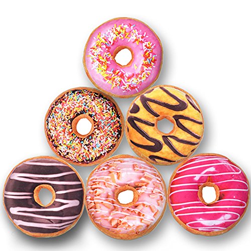 Large Soft Novelty Doughnut Donut Shaped Ring Plush Cushion Pillow 40cm