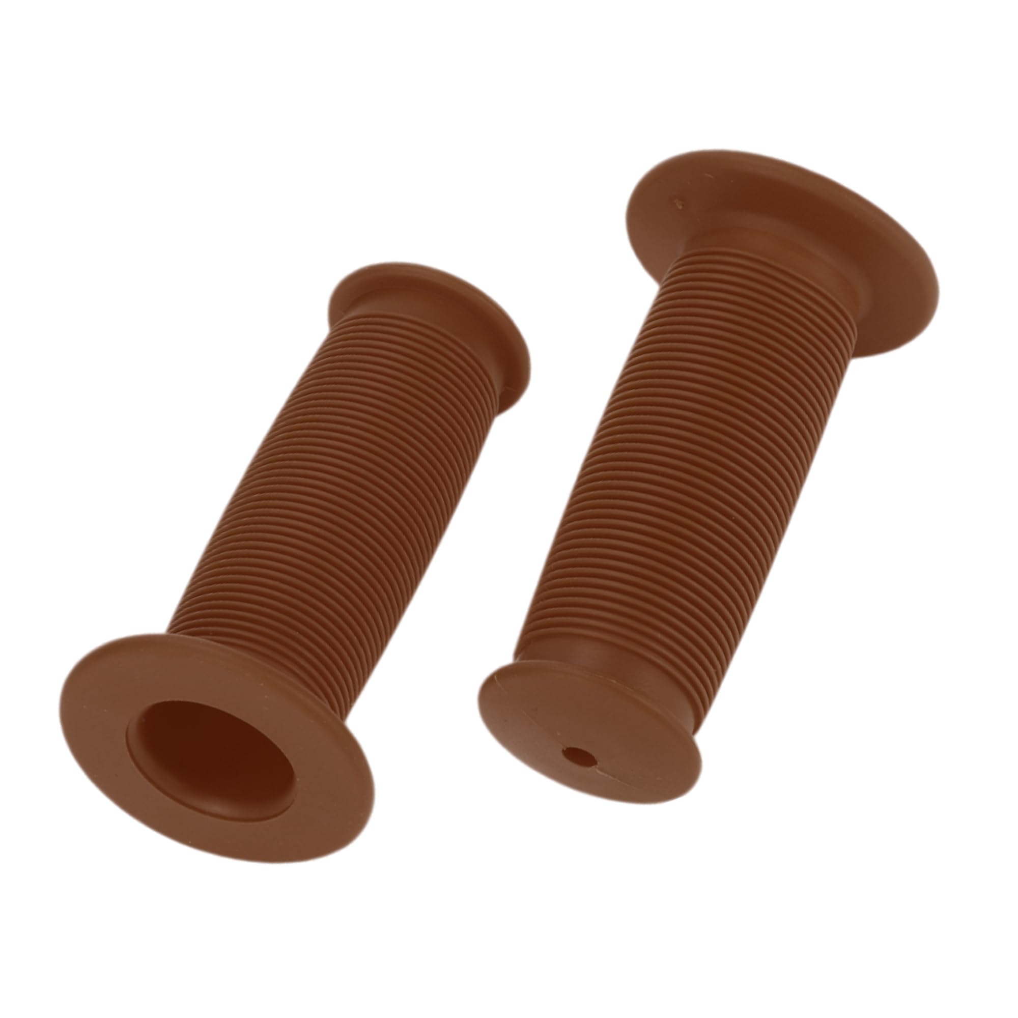 TUCKBOLD Bike Handlebar Grips Covers 85mm Long Lightweight | Bicycle End Grips Protector Brown 1 Pair
