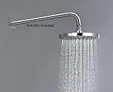 Taps2Traps Chrome Round 200mm Overhead Shower Head Anti-Limescale Nozzles view 3