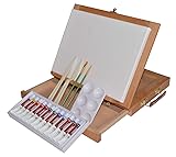 Art Advantage Wood Art Box Easel Paint Set