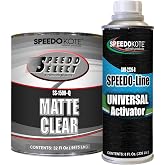 Speedokote Acrylic 2K Urethane Matte Low Gloss Satin Clear Coat, QUART kit with Activator, SS-1500/2226-Q