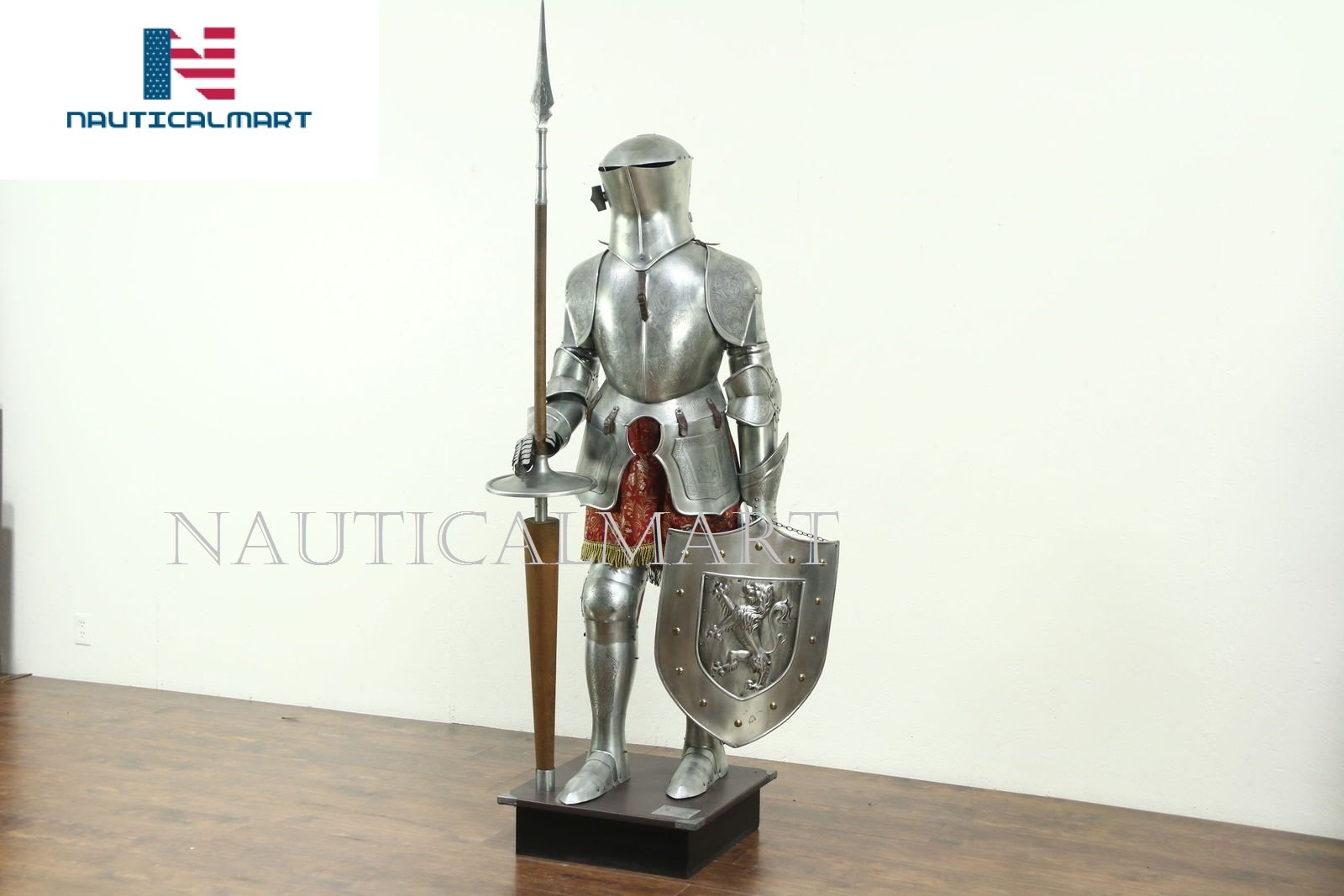 NauticalMart Spanish Suit of Armor 16th Century Etched Plate Armor