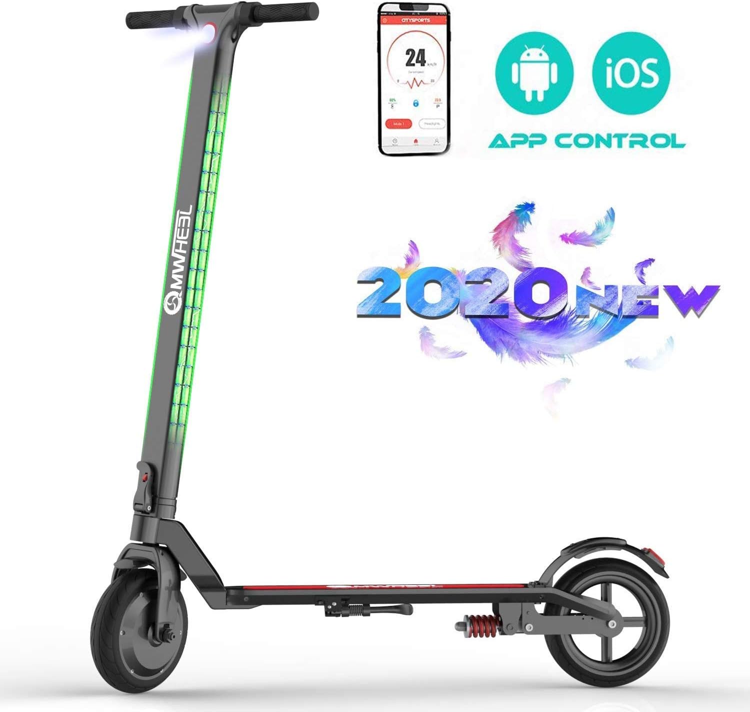 Electric Scooter Adults,APP,USB Charger for Mobile phone,LCD Display,Fixed Speed Cruise,USB Charger,30KM Long-Range,3 Speed Adjustable,8 inch Max 350w High Power Motors,Ultra Lightweight,3 seconds Folding E-Scooter for Teenager