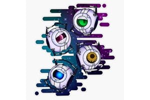 VISION GRAPHICS Portal 2 Cores Sticker Bumper Sticker Vinyl Decal 5"