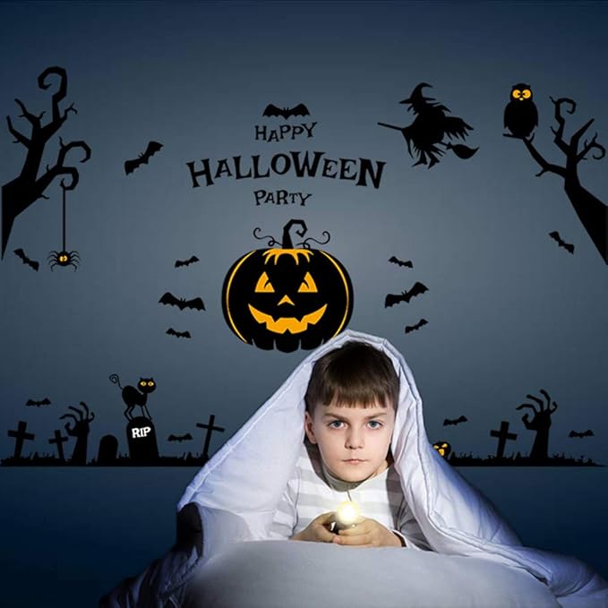 Halloween Wall Stickers Happy Halloween Decorations Diy Wall Decor Window Decals For Kids Rooms Nursery Party Window Shop Decals Type 2 Wall Stickers Murals Room Decor Pogrebnoneven Rs