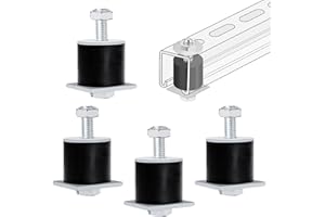 LOOKFOX Unistrut Trolley Limit, Security Blocking from TOP to Bottom, Anti-Fall, Trolley Roller Wheels Limit, Use with All 1-5/8" Wide or Taller Strut Channel, for Garage/Industrial Hoist Systems (4 Pack)
