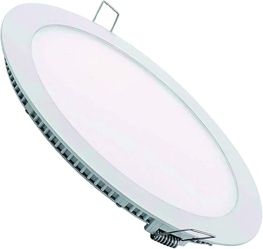 Pack 2x Panel LED redondo 20w, corte 220mm. Color Blanco Neutro (4500K) tamaño exterior 240mm. Driver incluido. A++