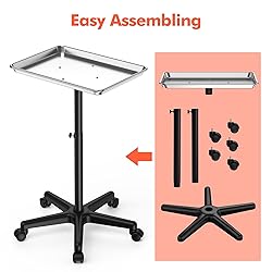 TASALON Budget Salon Tray on Wheels, Adjustable