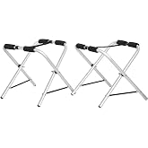 Amarine Made Pair of Folding Kayak Storage Racks. Premium Accessories for Kayaks, Canoes, SUP Paddle Boards and Small Boats 2 Freestanding Indoor/Outdoor Kayak Stands of 100lb Capacity