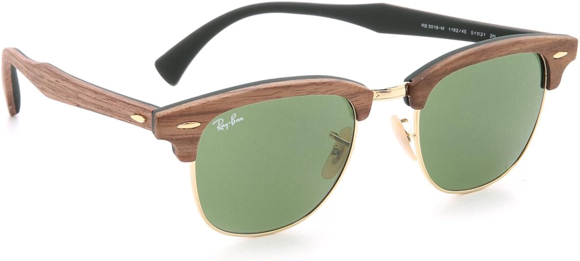 RayBan Women's Clubmaster Wood Sunglasses