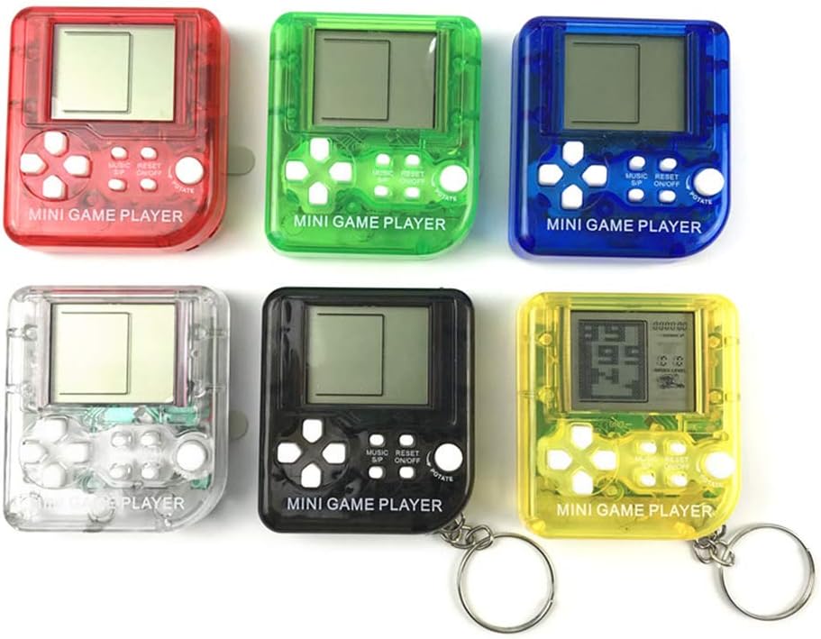 Kofun Game Console, 26in Tetris Portable Handheld Game Console Toys Keychain Ideal Christmas Birthday Game Console Gift for Kids