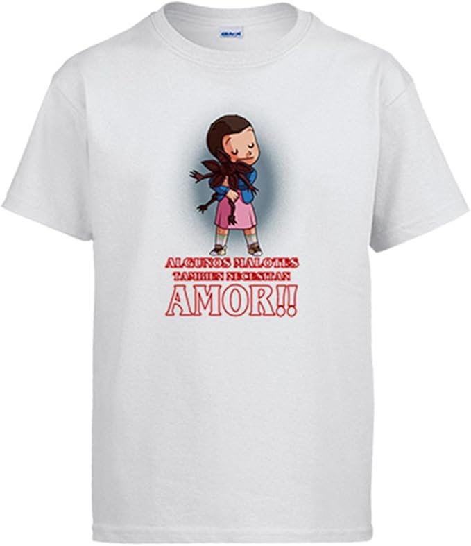 Diver Camisetas Camiseta Parodia de Stranger Things Eleven Demogorgon Algunos malotes también Necesitan Amor San Valentín: Amazon.es: Ropa y accesorios