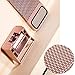Maledan for Fitbit Charge 2 Bands, Stainless Steel Milanese Loop Metal Replacement Accessories Bracelet Strap with Unique Magnet Lock for Fitbit Charge 2 HR Rose Pink Large
