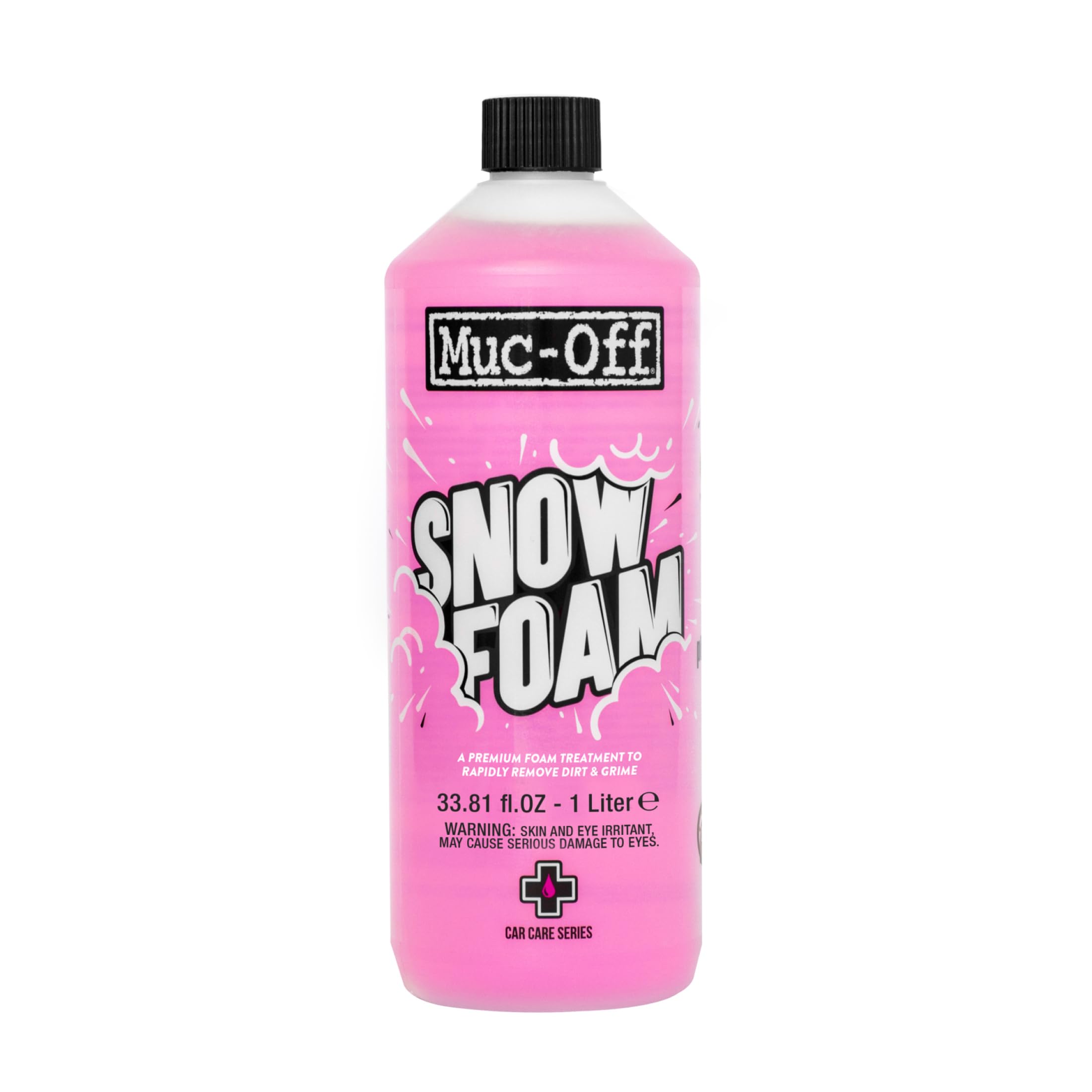 Muc-Off Snow Foam - Ultra Foaming pH Neutral Pre-Wash Cleaner with Cranberry Fragrance - Safe for Wax & Polish Layers - Pressure Washer Snow Foam for Cars, Bikes & Motorcycles - 1L