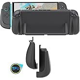 MystiForge Split Grips for Nintendo Switch 2 Joycon 2 &ndash; Ergonomic, Anti-Slip TPU, Quick Release &amp; Lightweight (Black)