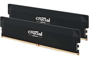 Crucial Pro 32GB DDR5 RAM Kit (2x16GB),CL36 6000MHz, Overclocking Desktop Gaming Memory, Intel XMP 3.0 & AMD Expo Compatible,