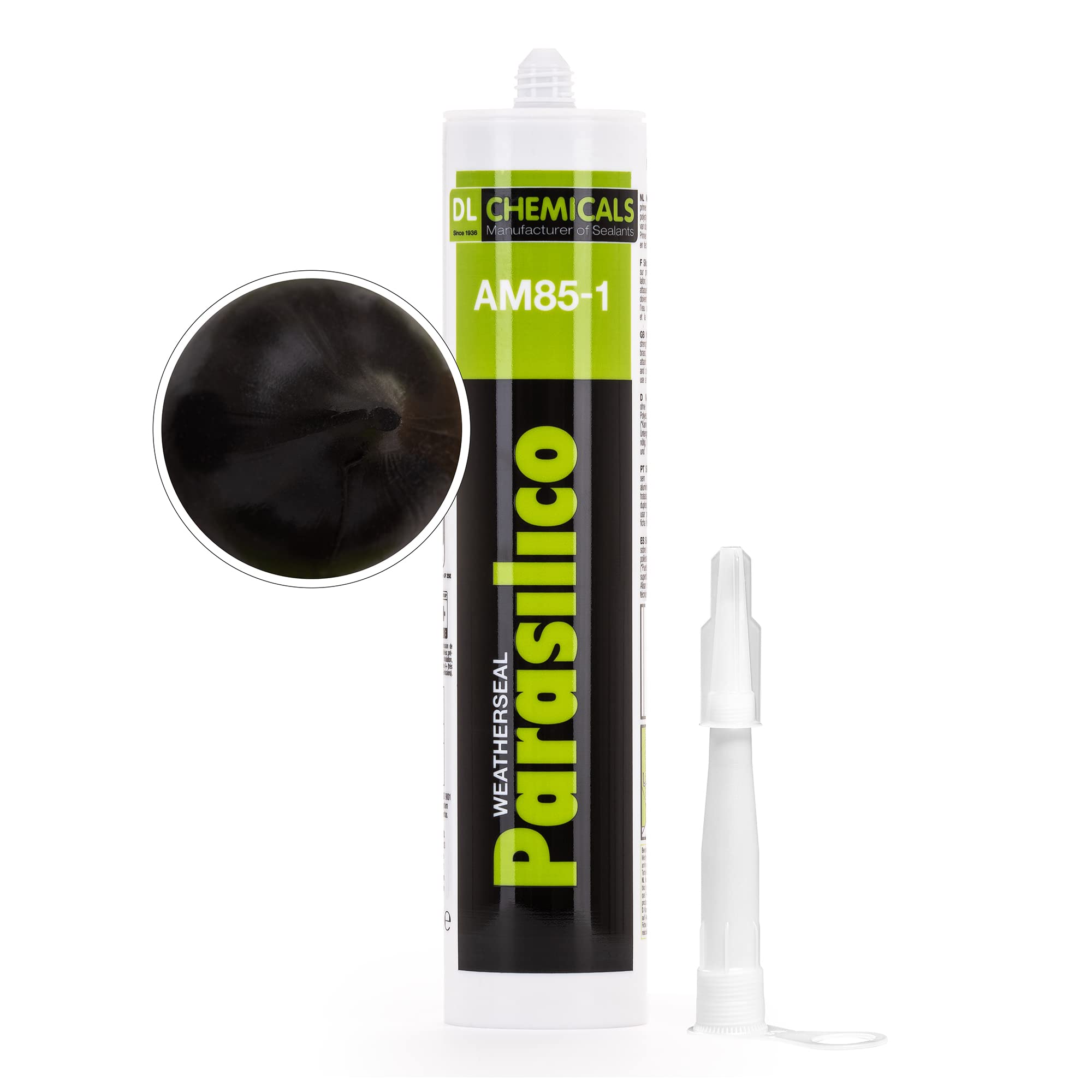 PARASILICO AM 85-1 SILICONE SEALANT RAL 9011 MATT GRAPHITE BLACK