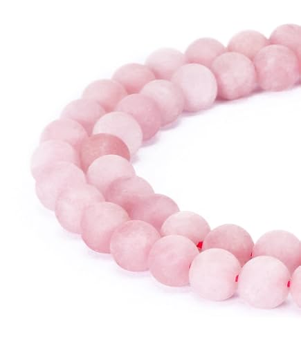 Lot De 28 Perles En Quartz Rose Naturel - Diamètre 6 Mm - Gemme