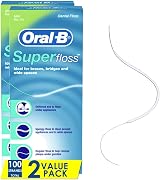 Oral-B Super Floss Pre-Cut Strands Mint 50 Count Twin Pack view 1