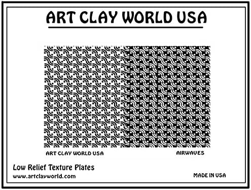 Art Clay World USA Low Relief Texture Airwaves - 1 Pc.