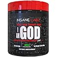 Insane Labz I am God Pre Workout, High Stim Pre Workout Powder Loaded with Creatine and DMAE Bitartrate Fueled by AMPiberry, 