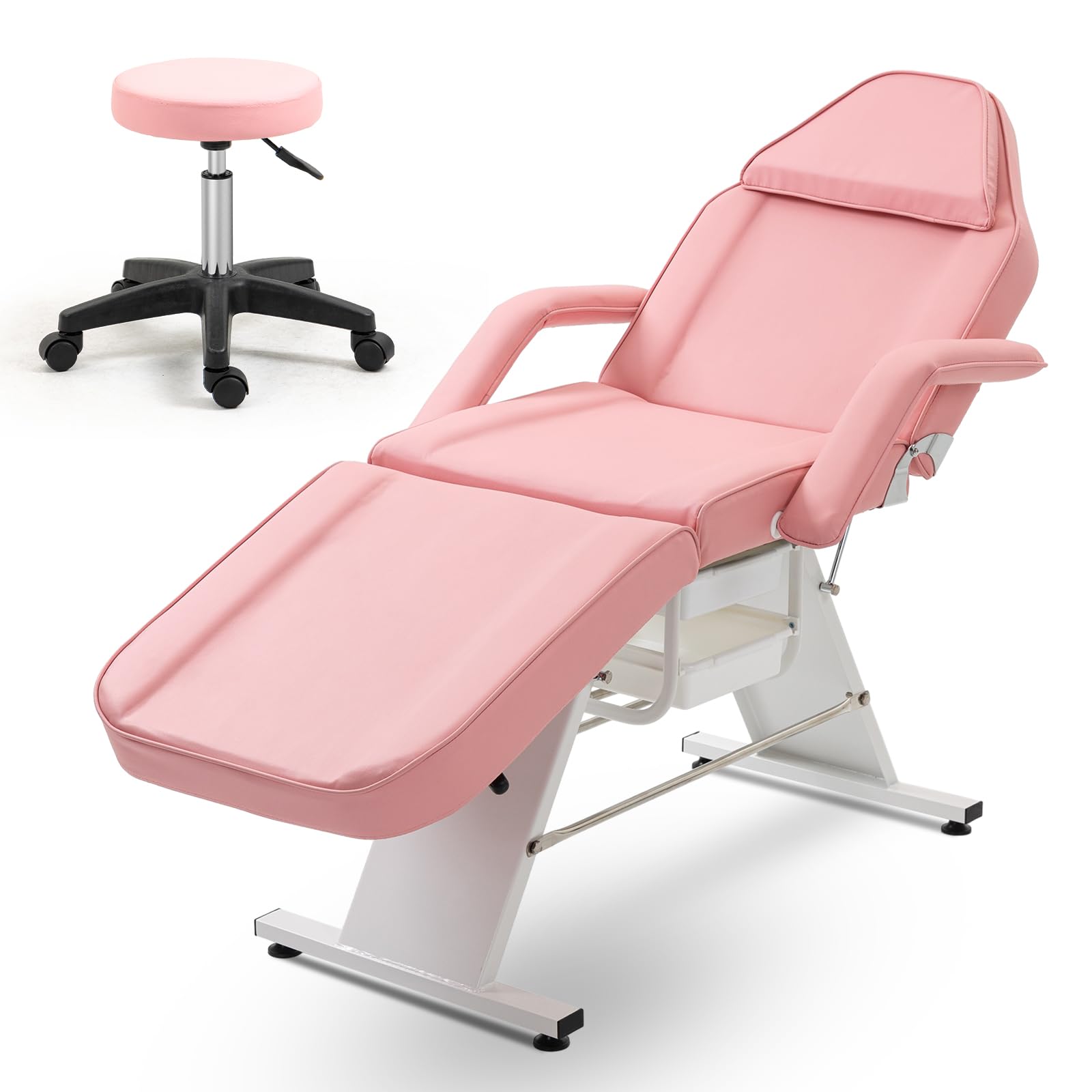 Jaxilyn Tattoo Chair Facial Bed with Two Trays