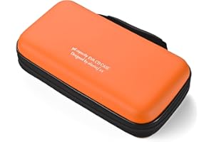 LIOVODE DVD Case, EVA CD Case Holder Storage Organizer Portable Protective DVD Wallet Holder for Car