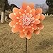 Techinal 1 Pcs 3d Wind Spinners Yard, Animals Butterfly Peony Flower Colourful Windmill Home Garden Decor ( Orange )