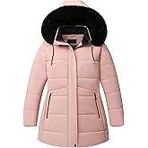 Pefflarge Women's Plus Size Winter Coat Waterproof warm Down Coat Detachable Hooded Parka Jacket