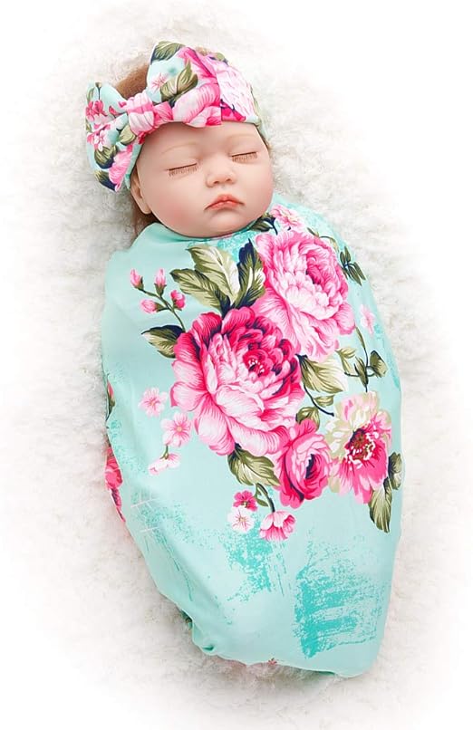 floral receiving blankets