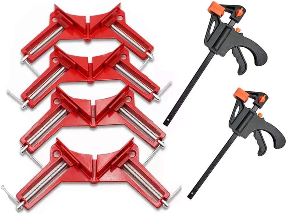4 Pack Right Angle Clamp Multifunctional 90 Degree Woodworking Right