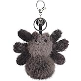 Apricot Lamb Devil Spider Cute Keychain, Soft Stuffed Plush Toy Keyring for Kids' Backpack, Purse, 4 Inches