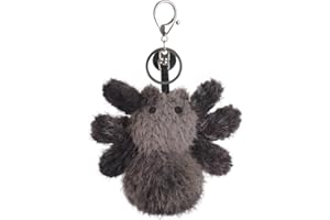 Apricot Lamb Devil Spider Soft Cuddly Keychain, Plush Toys Stuffed Keychain for Kids Backpack, Purse, 4 Inches