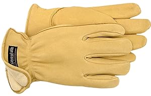 Boss Gloves 7185M Boss Therm Premium Grain Deerskin Leather Driver, Medium