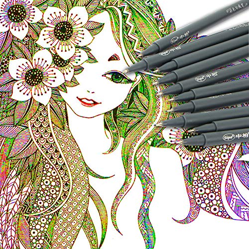Fineliner Color Pen Set, Fine Line Point Drawing Marker Pens for Writing Journaling Planner Coloring Book Sketching Taking Note Calendar Art Projects Office School Supplies (18 Colors)