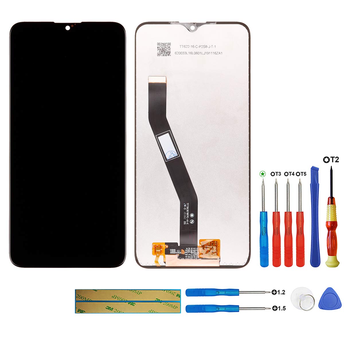 swark LCD Display Compatible with Xiaomi Redmi 8 M1908C3IC / Xiaomi Redmi 8A MZB8458IN (Black Without Frame) LCD Display Touchscreen + Tools