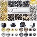 TIENCIY 140 Sets Snap Fasteners Kit for Leather/Clothing, 12.5mm Metal Clothing Snaps Kit for Leather, Jacket, Jeans Wear, Bracelet, Bagsâ€¦