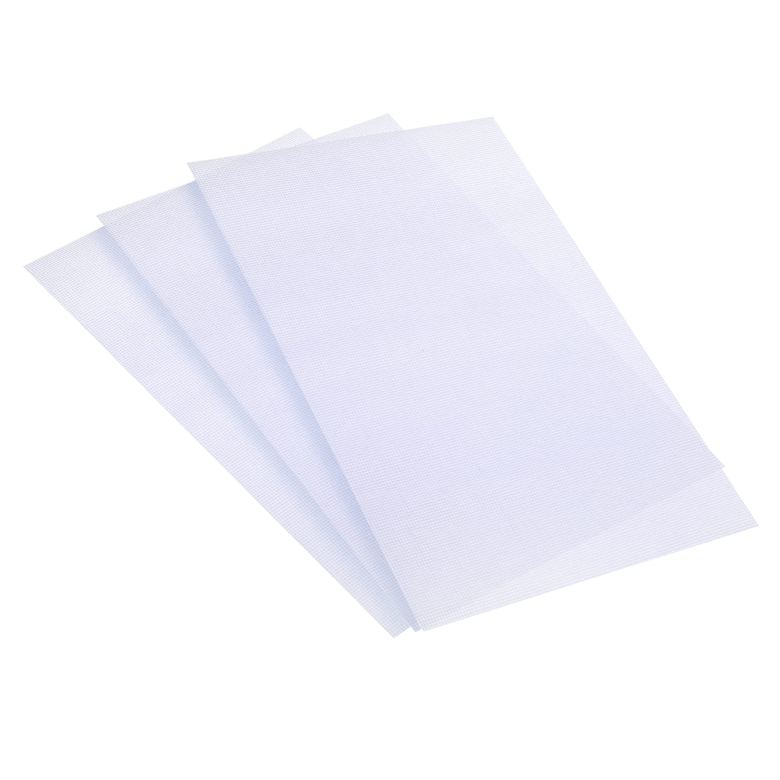 PATIKIL 11 Count Cross Stitch Cloth 12" x 18", 3 Pack Embroidery Cotton Fabric for DIY Needlework, White