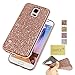 S5 Neo/S5 Glitter TPU Case,ZHFLY Premium Electroplated Bumper Bling Soft Cover Case for Galaxy S5 SM-G900A / SM-G900T / SM-G900P / SM-G900V / SM-G900R4 / Developer Edition/Samsung SM-G903F,Rose Gold