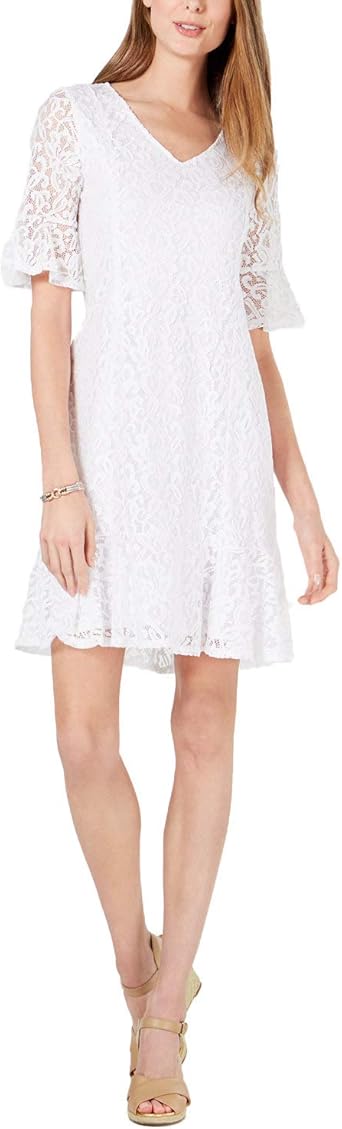 womens petite white dress