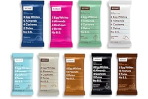 HEALTHIEST BARS RXBAR Assorted Variety Pack, Protein Bar, Gluten Free, High Protein Snack 1.83 Ounce (30 Count)