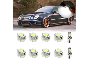 NSLUMO 10Pcs LED Dashboard Instrument Gauge Cluster Light Kit for Merce'des Ben'z W168 W163 W210 W208 R170 General Instrument Speedo Tach Clock Temperature LCD Display Illumination Light Bulb