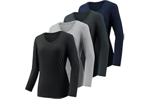 BVNSOZ Long Sleeve Workout Shirts for Women,Moisture Wicking UV Sun Protection Athletic T-Shirts for Women Running