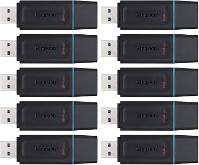 Kingston DataTraveler Exodia 64GB DTX/64GB Flash Drive 10 Pack