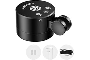 Putikeeg Mini Morse Code Key - CW Dual Paddle with Magnetic Base, Magnetic Return Paddles Morse Lambic Key for Amateur Ham Radio(Black)