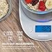 Tenergy High Precision Digital Kitchen Scale, Stainless Steel Food Scale with Backlit LCD Display and Tare Function, Perfect Scale for Baking/Weight-Loss/Cooking, 11lb 5kg, Batteries Included