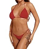 Dadress Women's Halter Bikini Sets Spaghetti Strap