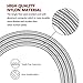 Suanna iPhone Cable 3Pack 10FT Nylon Braided Certified Lightning to USB iPhone Charger Cord for iPhone 7 Plus 6S 6 SE 5S 5C 5, iPad 2 3 4 Mini Air Pro, iPod Nano 7 - Grey
