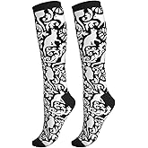 Yealedee Compression Socks Calf Knee High Support Socks Novelty For Women Men Athletic Running Hiking Nurse